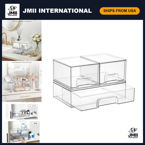 Clear stackable storage - stackable,
