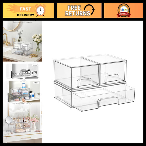 Clear stackable storage - clear,