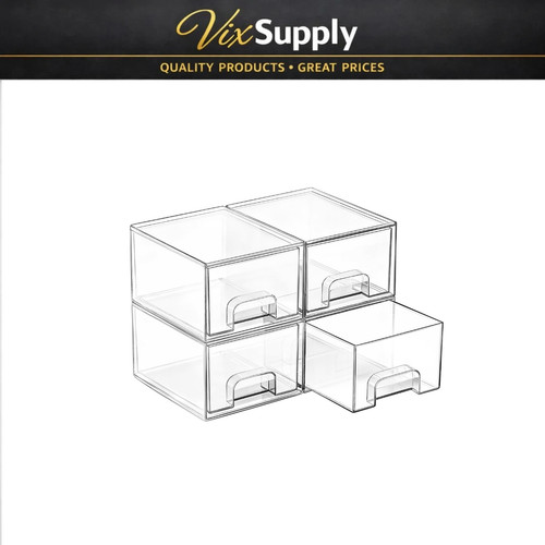 Pack clear stackable - 4, storage
