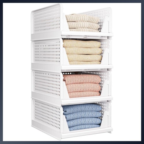 Closet storage bins - closet,