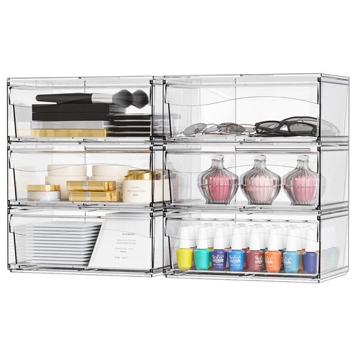 Pack clear w stackable - 6,