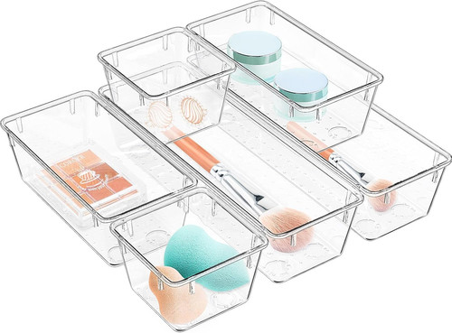 Pack clear drawer organizer - 6,
