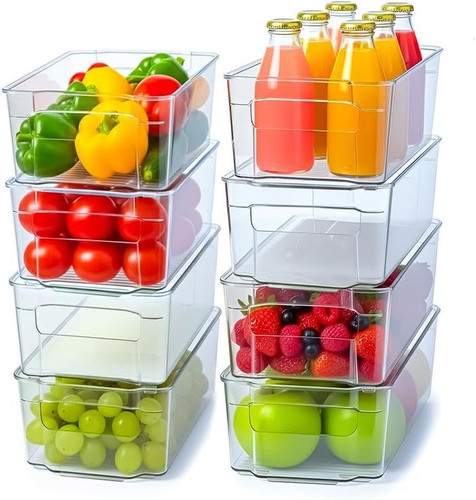 Plastic stackable storage bins - stackable,