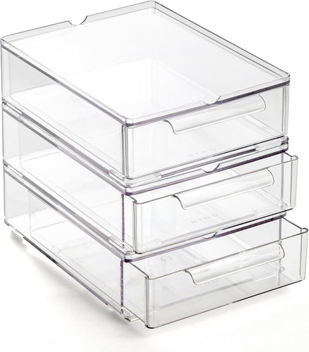 Clear stackable storage - clear,