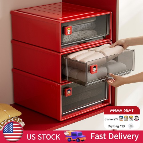 28l plastic stacking storage - plastic,