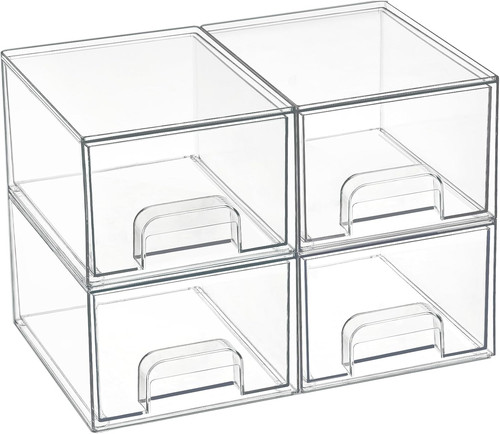 Stackable clear storage - stackable,