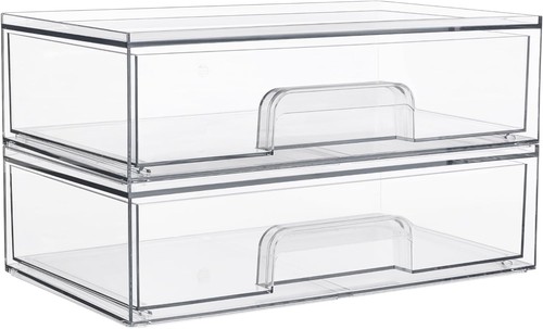 Clear stackable storage - clear,