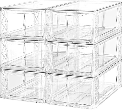 Clear stackable storage - stackable,
