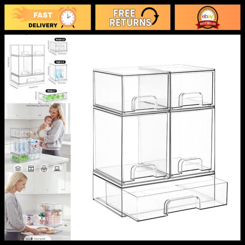 Clear stackable storage - clear,
