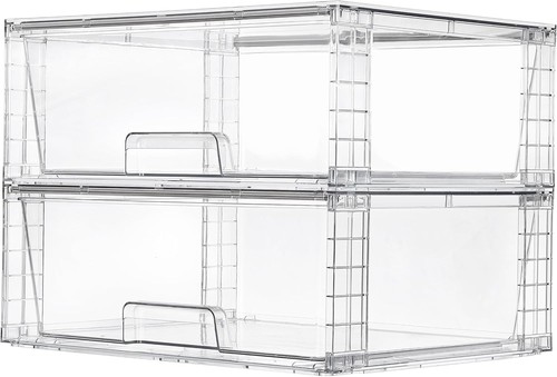 Pack large clear stackable - 2,