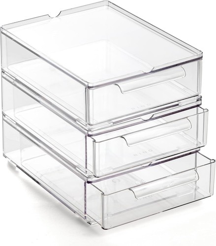 Clear stackable storage - clear,